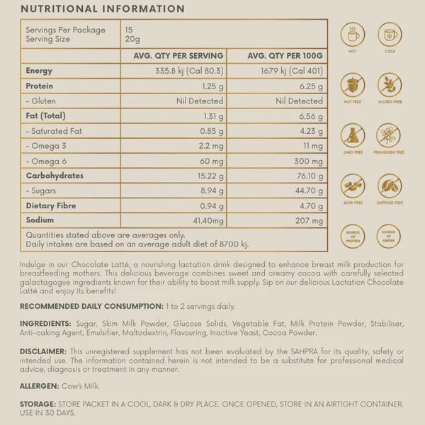 Enhanced Lactation Chocolate Latte 300g