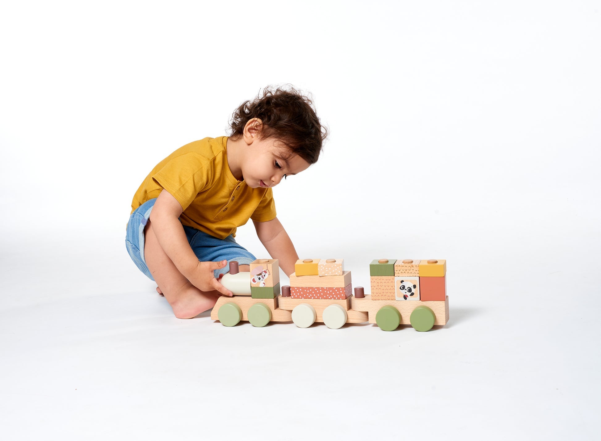 Wooden Stacking Train