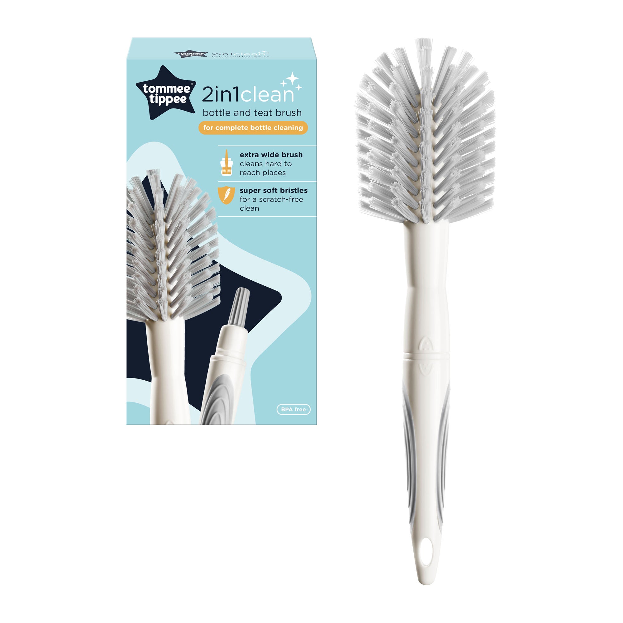 Tommee Tippee 2-in1 Bottle & Teat Brush