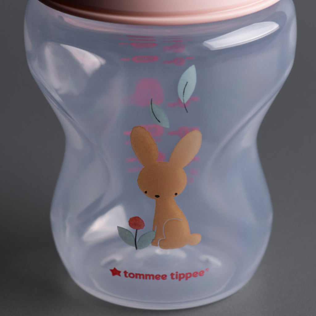Tommee Tippee Natural Start 260ml Decorated Bottle 2pk – Girl