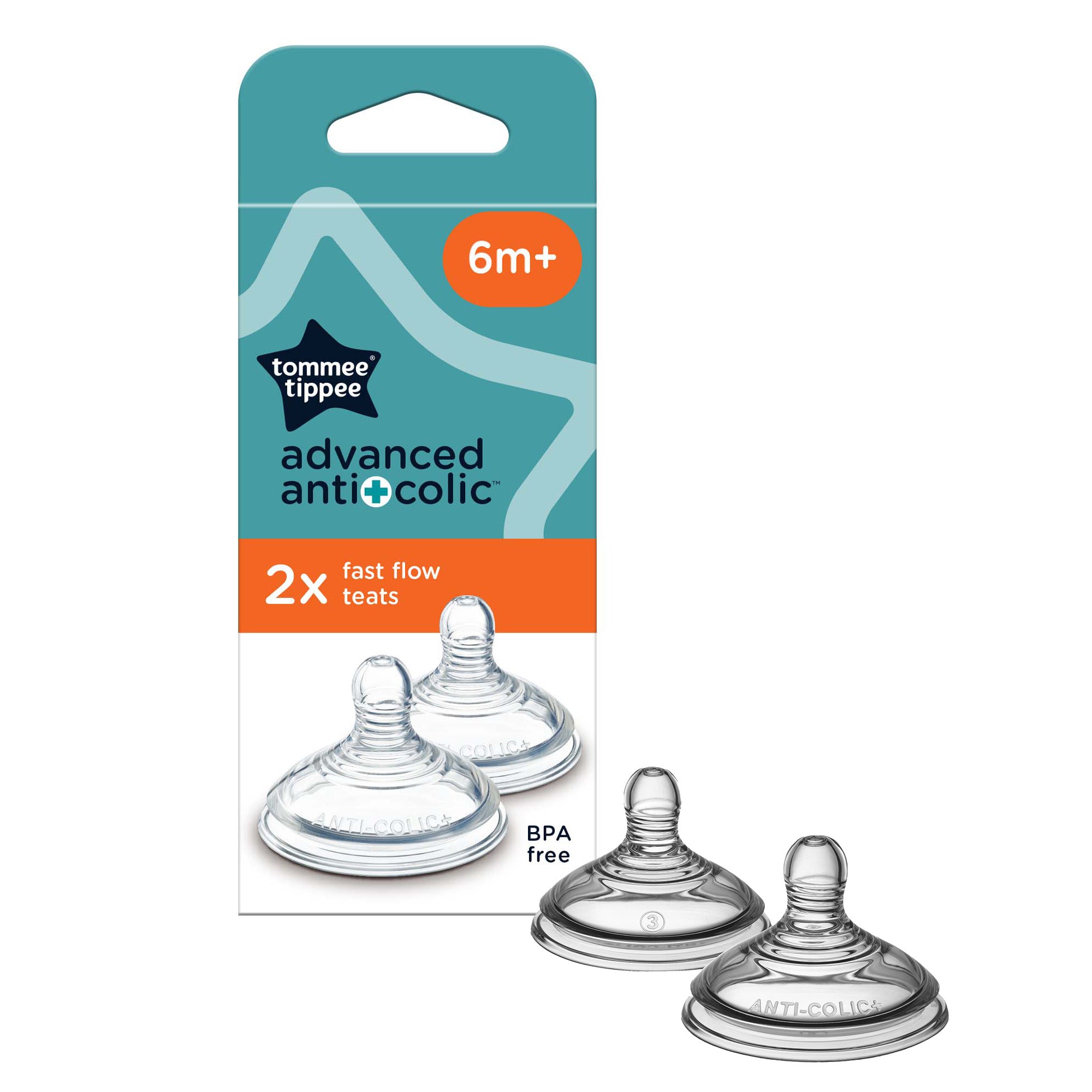 Tommee Tippee Advanced Anti-colic Teats 2pk
