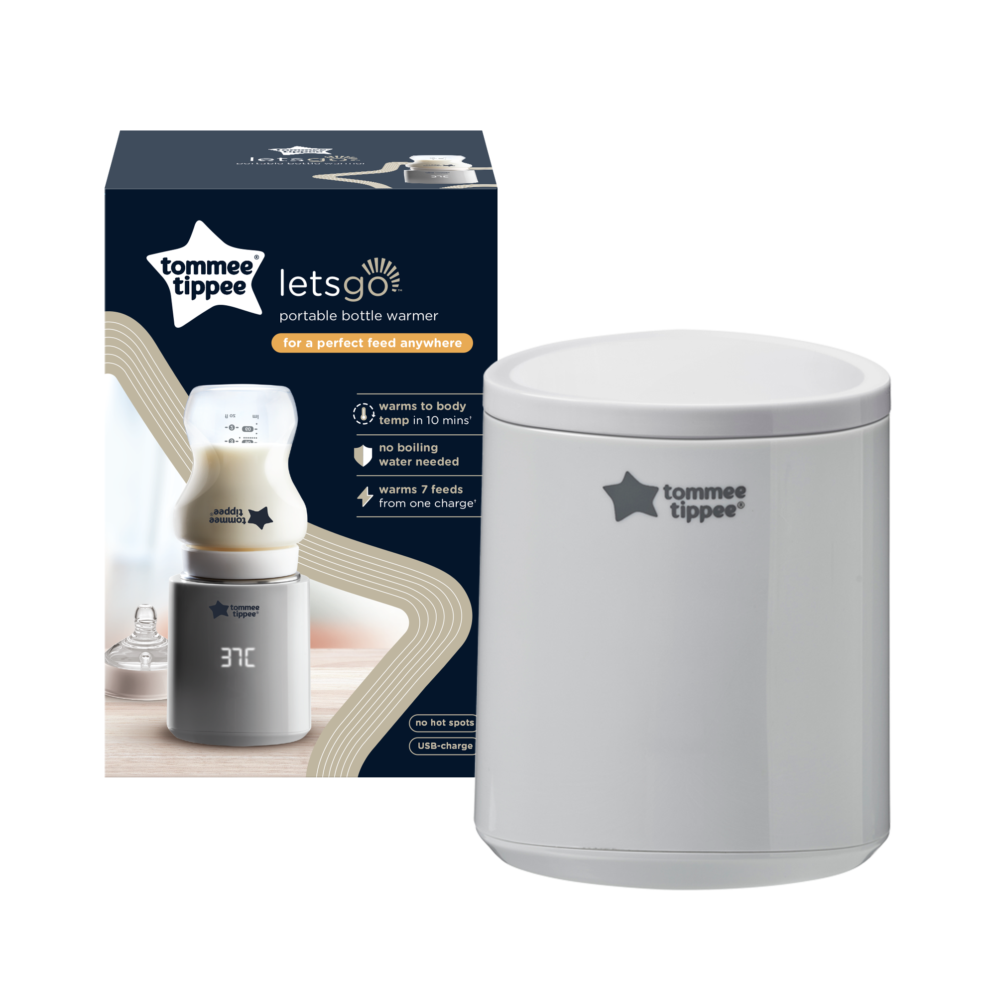 Tommee Tippee Letsgo Portable Baby Bottle Warmer