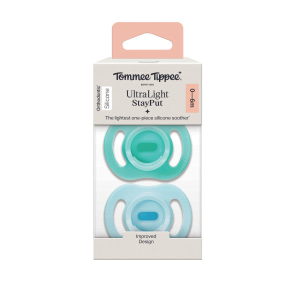 Tommee Tippee Ultra Silicone Soother 0-6m 2pk