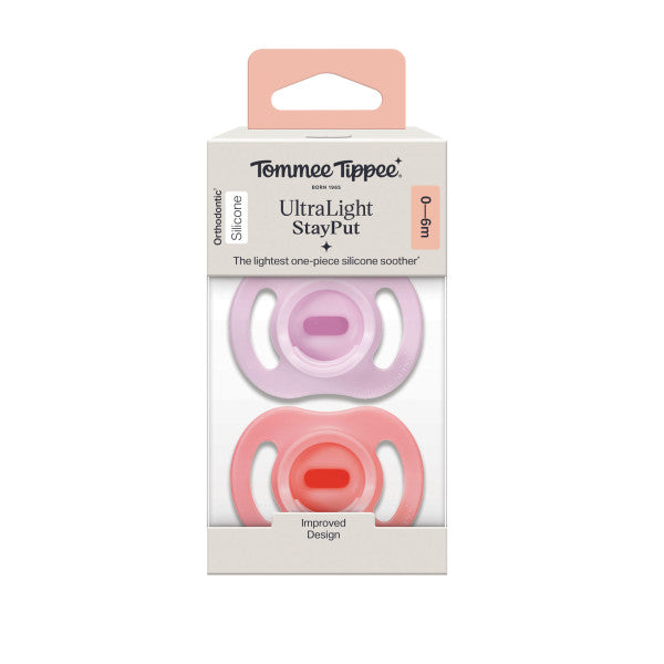 Tommee Tippee Ultra Silicone Soother 0-6m 2pk