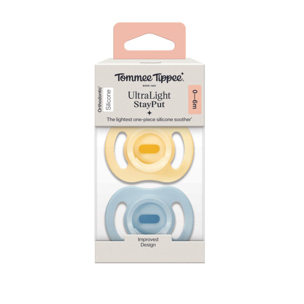 Tommee Tippee Ultra Silicone Soother 0-6m 2pk