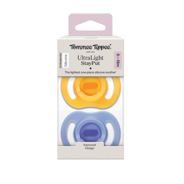 Tommee Tippee Ultra Light Silicone Soother 6-18m 2pk