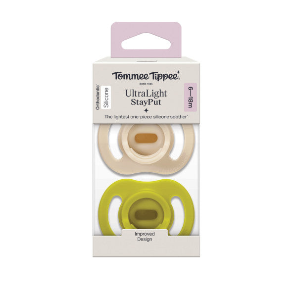 Tommee Tippee Ultra Light Silicone Soother 6-18m 2pk