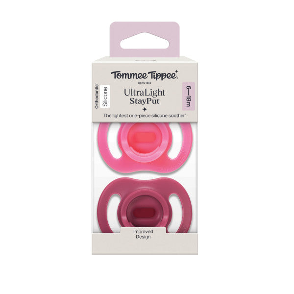 Tommee Tippee Ultra Light Silicone Soother 6-18m 2pk