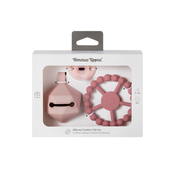 Tommee Tippee Silicone Comfort Gift Set - Pink