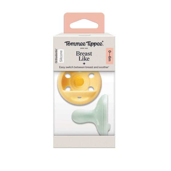 Tommee Tippee Breastlike Soother 0-6m 2pk