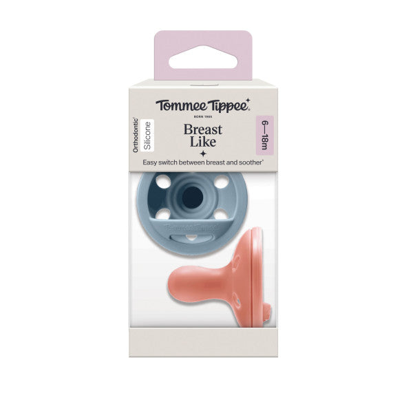 Tommee Tippee Breastlike Soother 6-18m 2pk