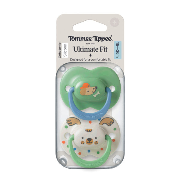 Tommee Tippee Ultra Fit Decorated Soother 18-36m 2pck - Boy
