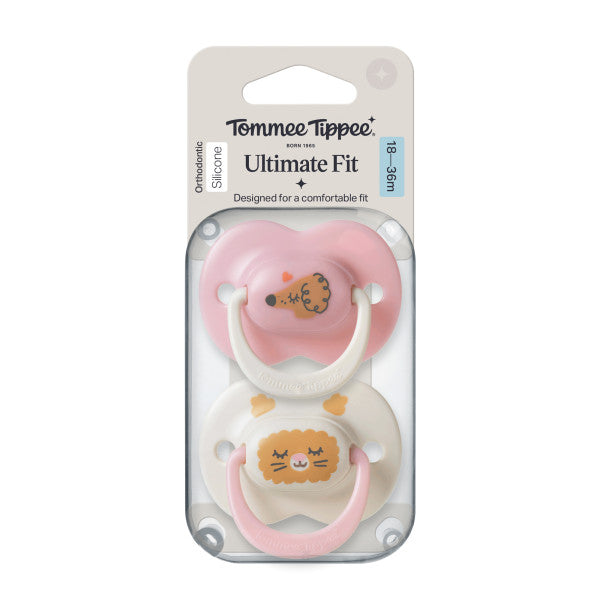 Tommee Tippee Ultra Fit Decorated Soother 18-36m 2pck - Girl