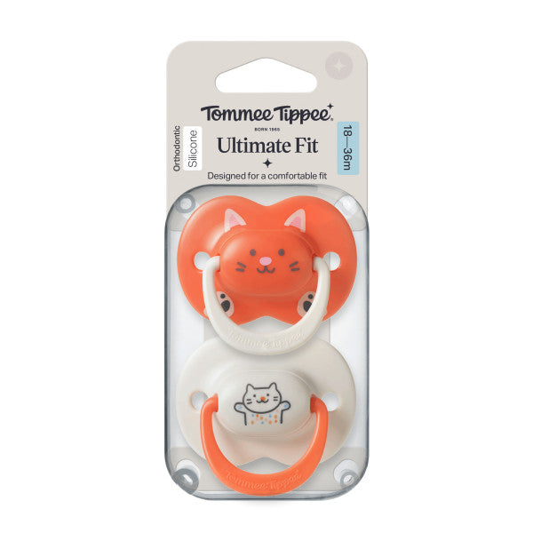Tommee Tippee Ultra Fit Decorated Soother 18-36m 2pck - Girl