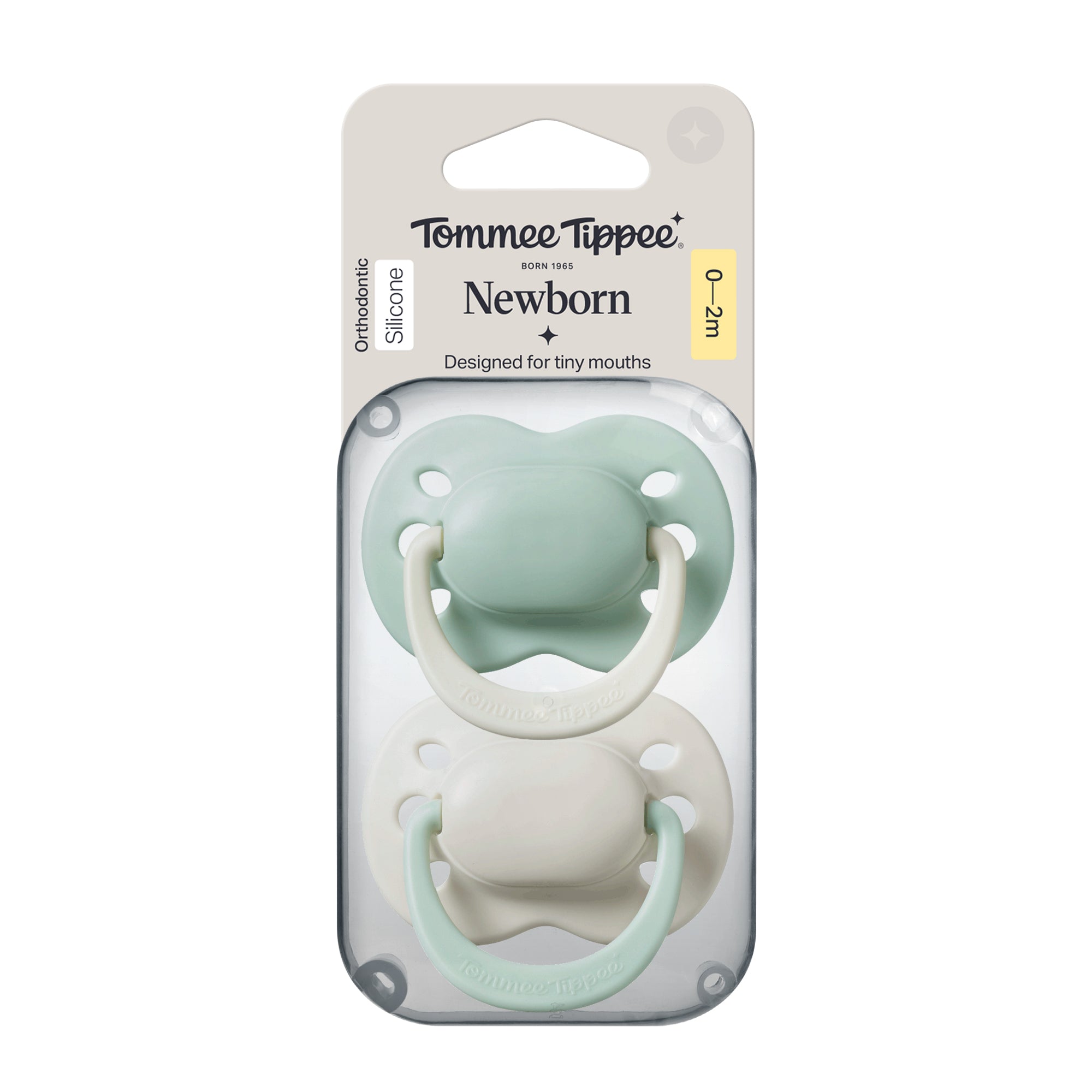 Tommee Tippee Newborn Soother 0-2m 2pk - Boy