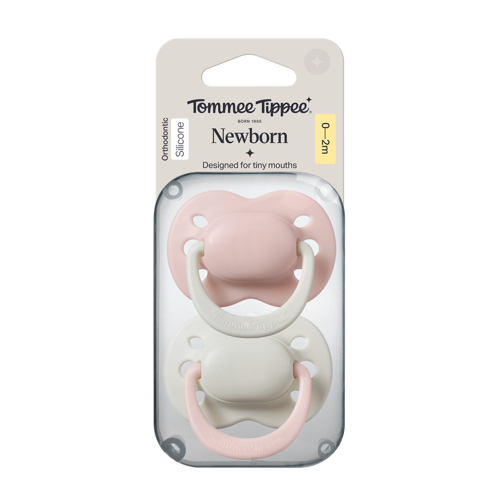 Tommee Tippee Newborn Soother 0-2m 2pk - Girl