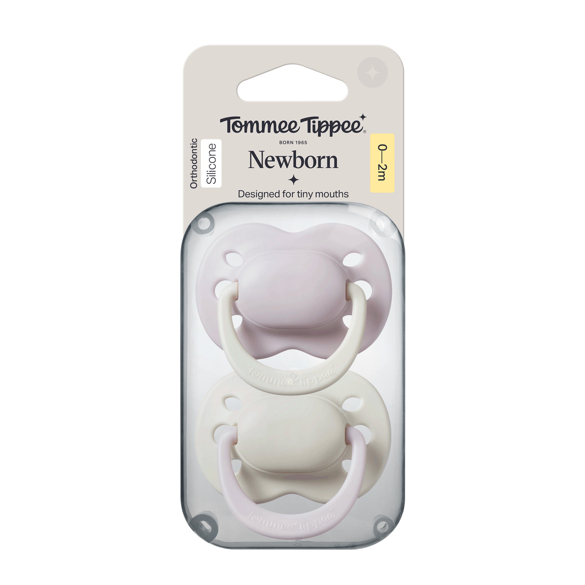 Tommee Tippee Newborn Soother 0-2m 2pk - Girl