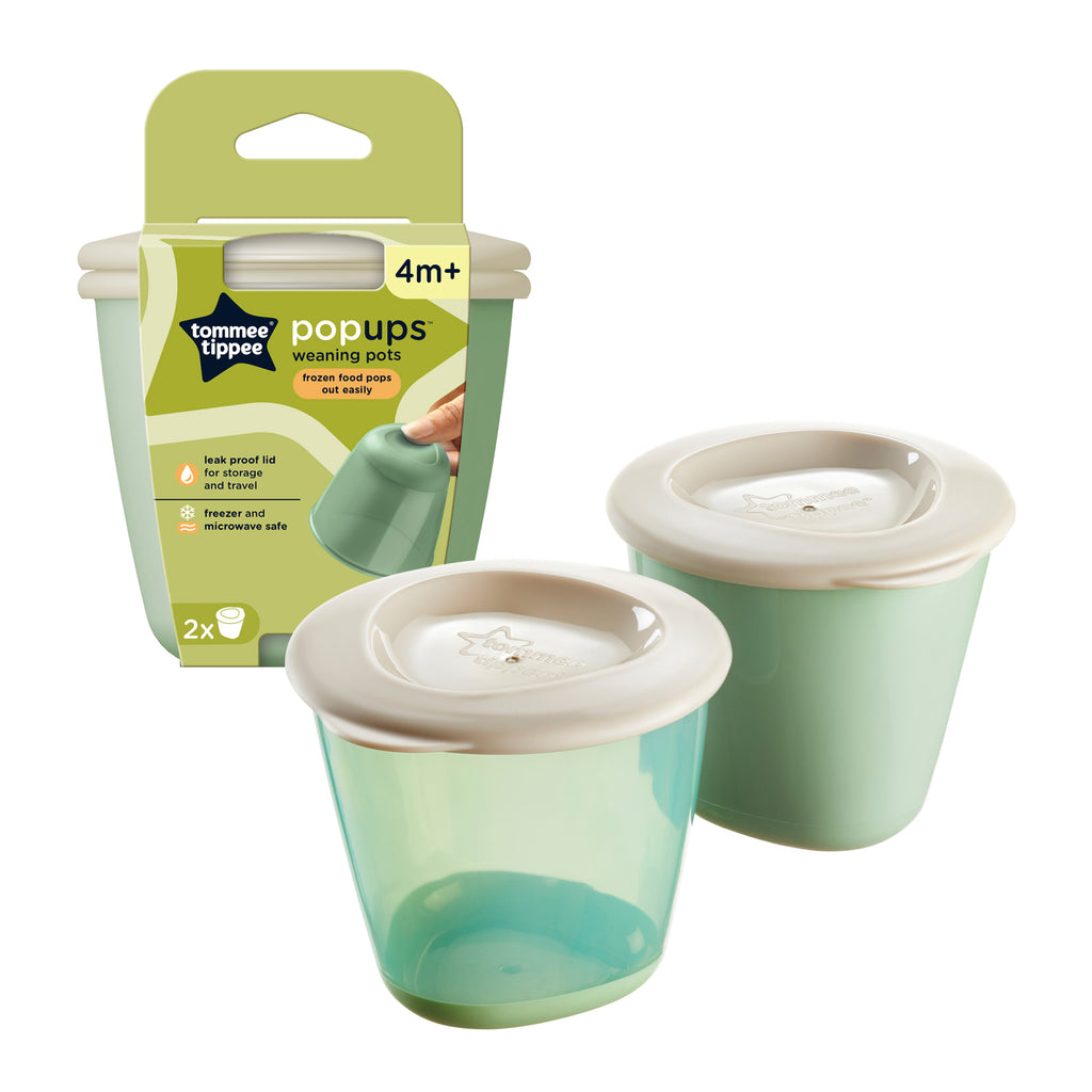 Tommee Tippee Pop Up Weaning Pots 2pk 4m+