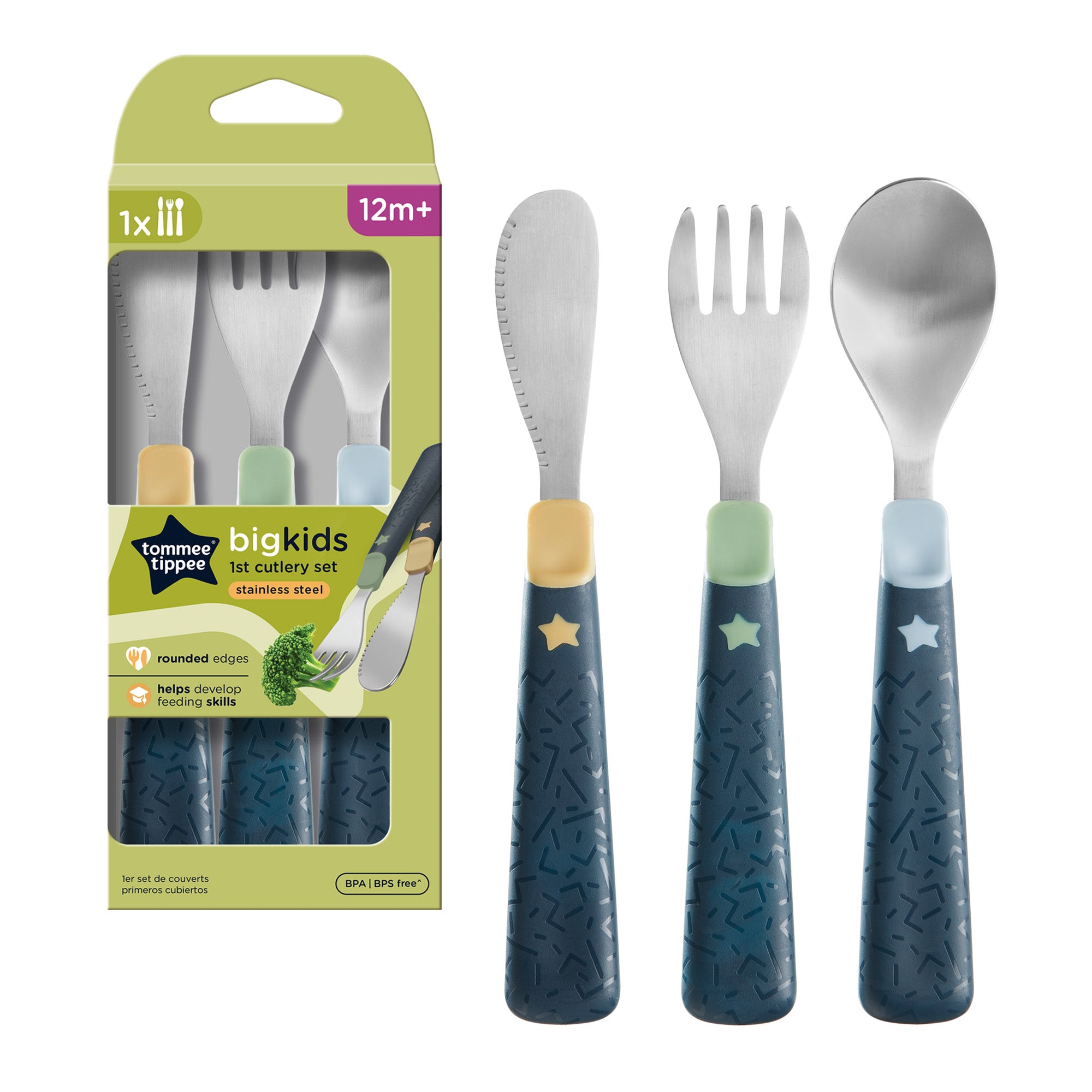 Tommee Tippee Grown Up Stainless Steel First Cutlery Set