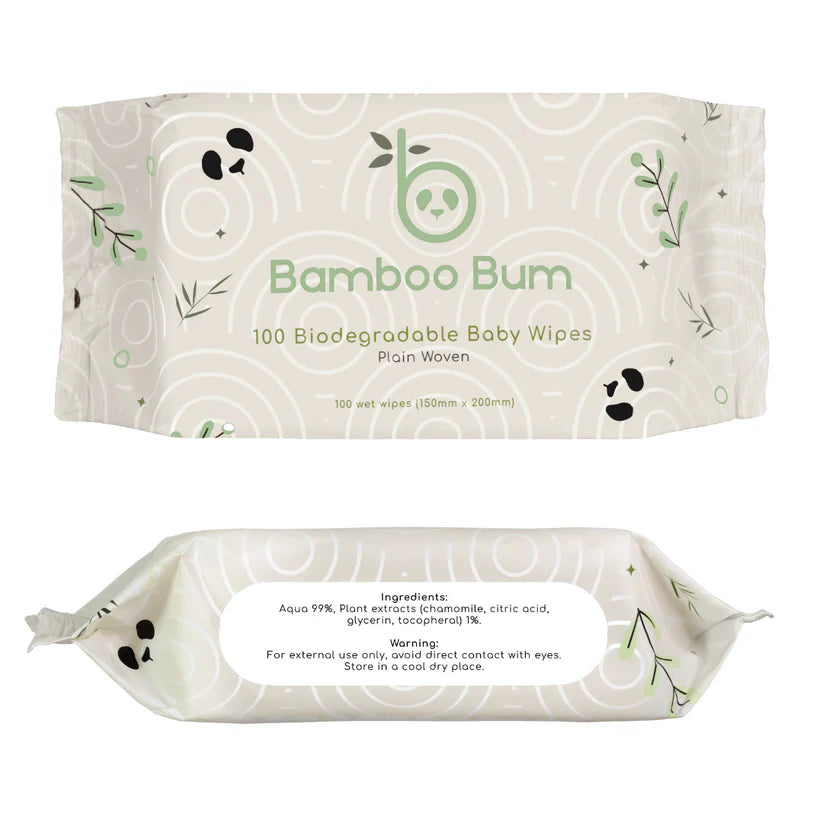 Biodegradable Baby Wet Wipes (100 wipes)