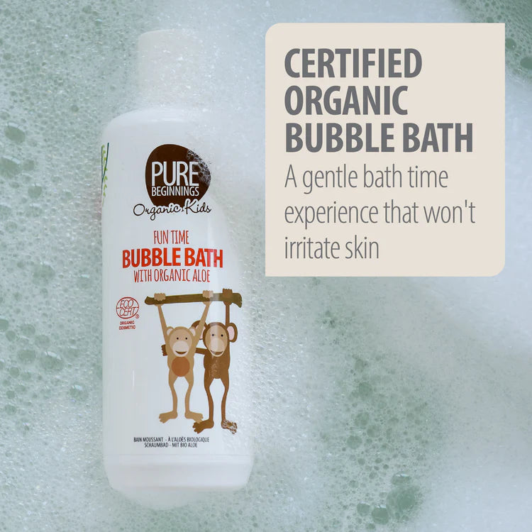 Organic Baby Bubble Bath | With Organic Aloe | pH Balanced & Safe For Sensitive Skin | 375ml