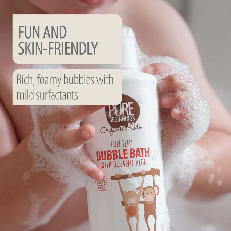 Organic Baby Bubble Bath | With Organic Aloe | pH Balanced & Safe For Sensitive Skin | 375ml