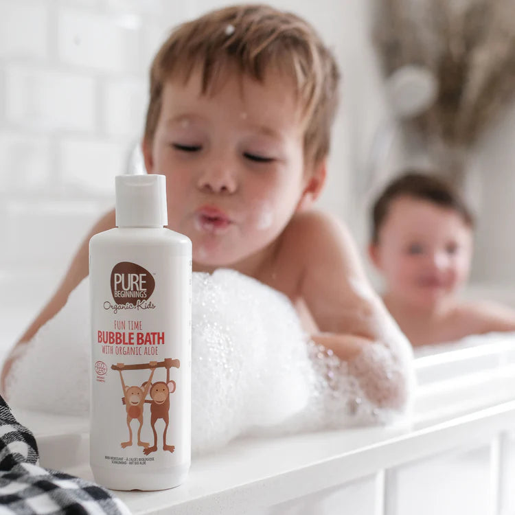 Organic Baby Bubble Bath | With Organic Aloe | pH Balanced & Safe For Sensitive Skin | 375ml