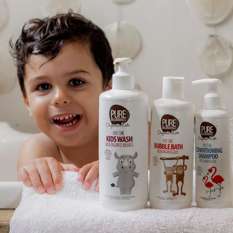 Organic Fun Time Kids Body Wash | With Rooibos | Organic Cleanser for Sensitive Skin