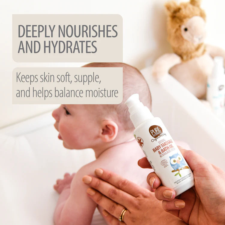 Organic Baby Massage & Bath Oil | With Kalahari Melon | 100ml