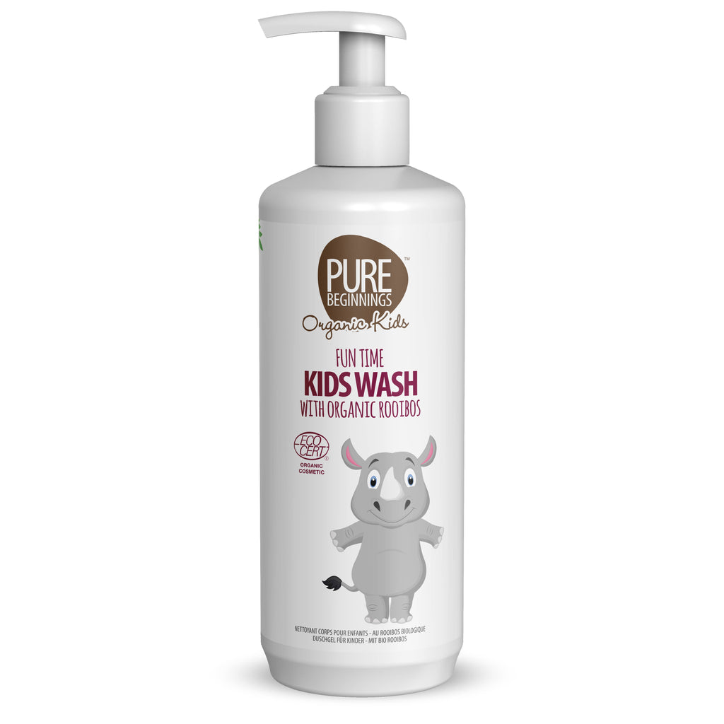 Organic Fun Time Kids Body Wash | With Rooibos | Organic Cleanser for Sensitive Skin