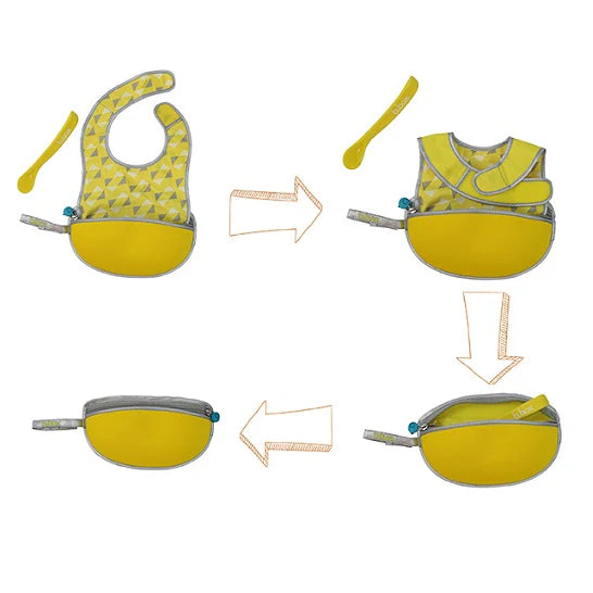 Travel Bib & Spoon Set