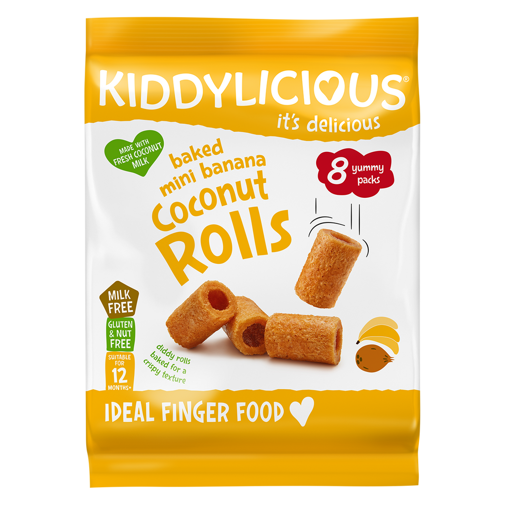 Kiddylicious Mini Banana Coconut Rolls 54,4g (8 x 6.8g)