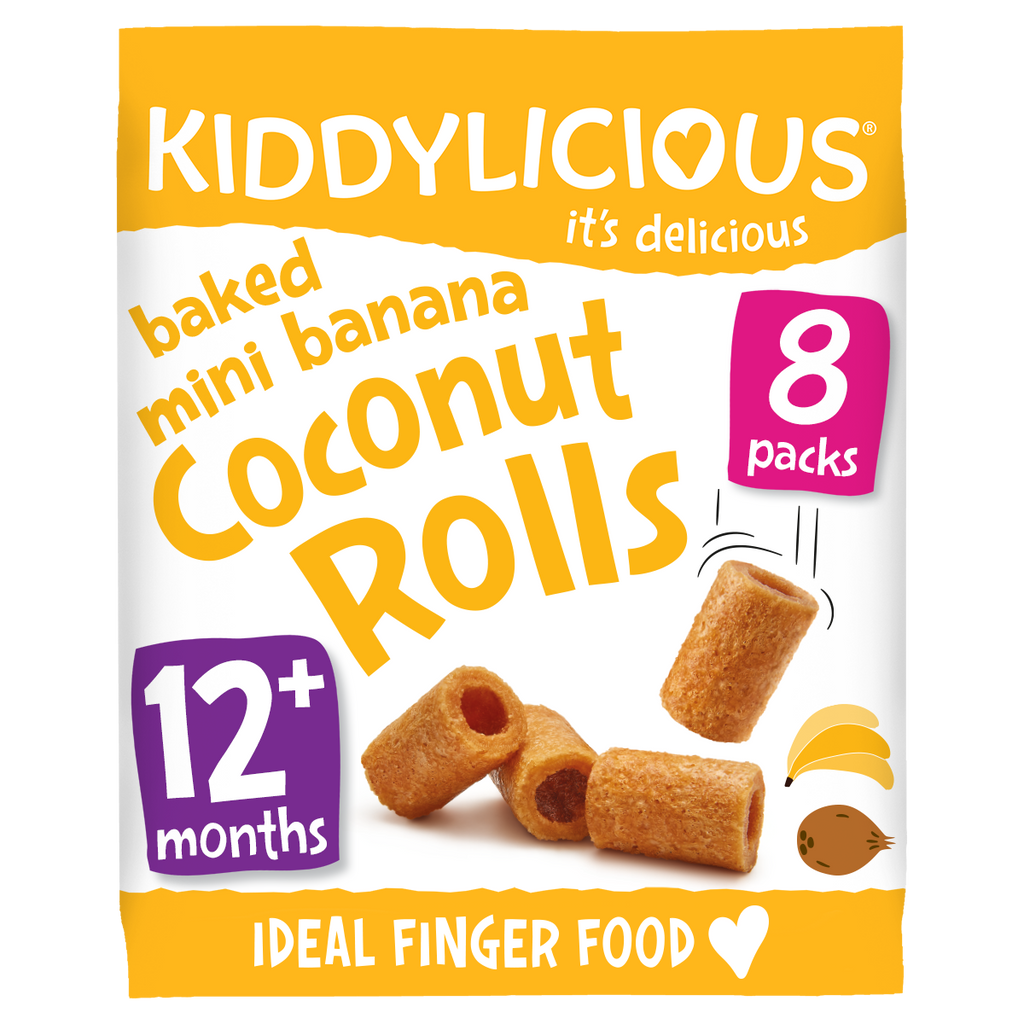 Kiddylicious Mini Banana Coconut Rolls 54,4g (8 x 6.8g)