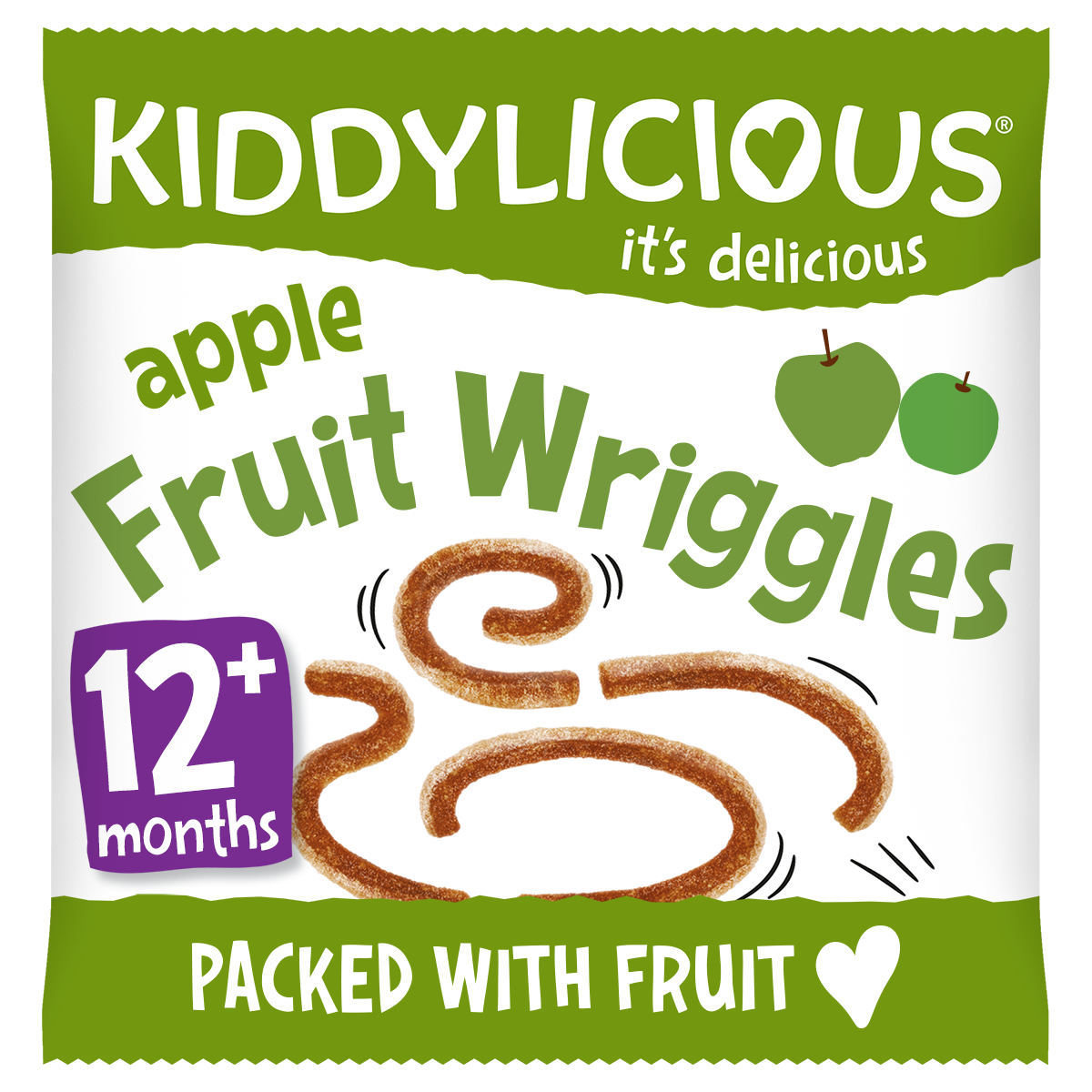 Kiddylicious Wriggles Apple 12g