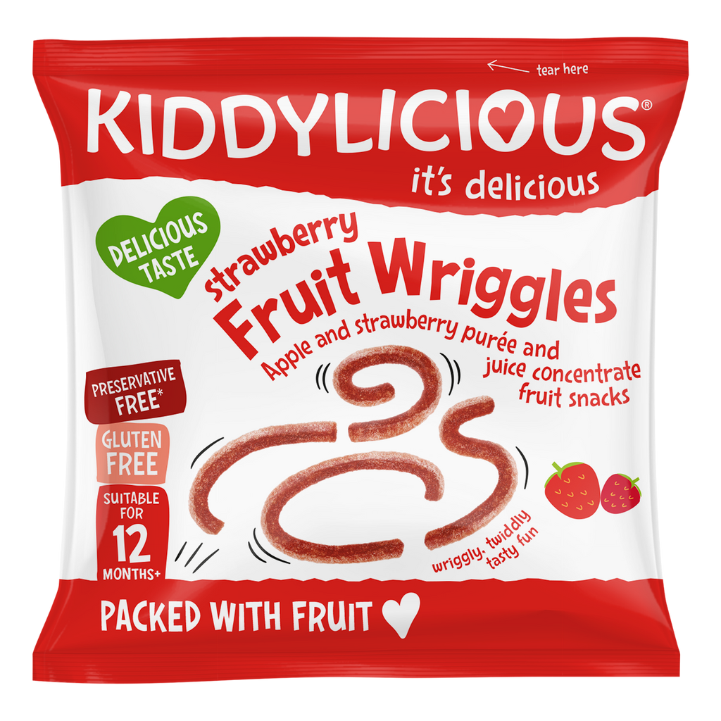 Kiddylicious Wriggles Strawberry 12g