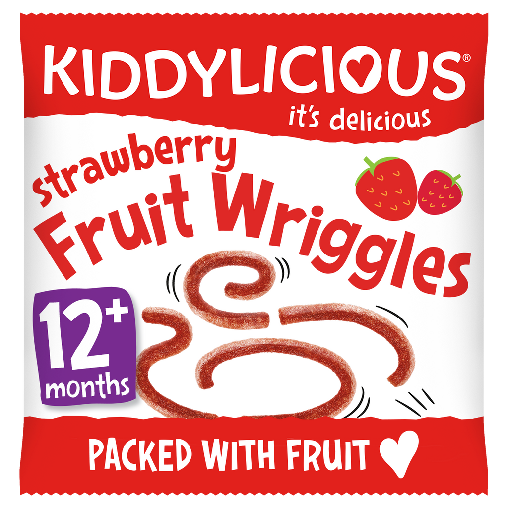 Kiddylicious Wriggles Strawberry 12g