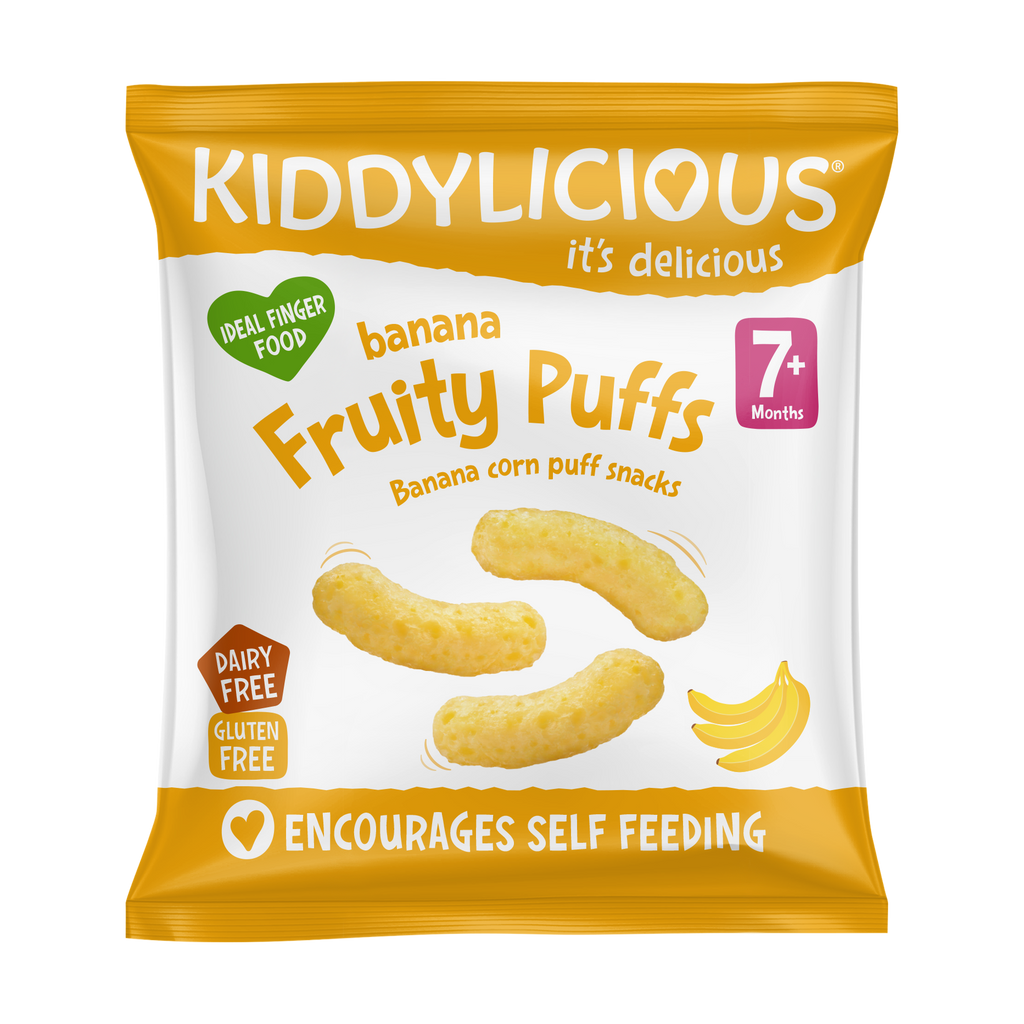 Kiddylicious Fruity Puffs - Banana 10g