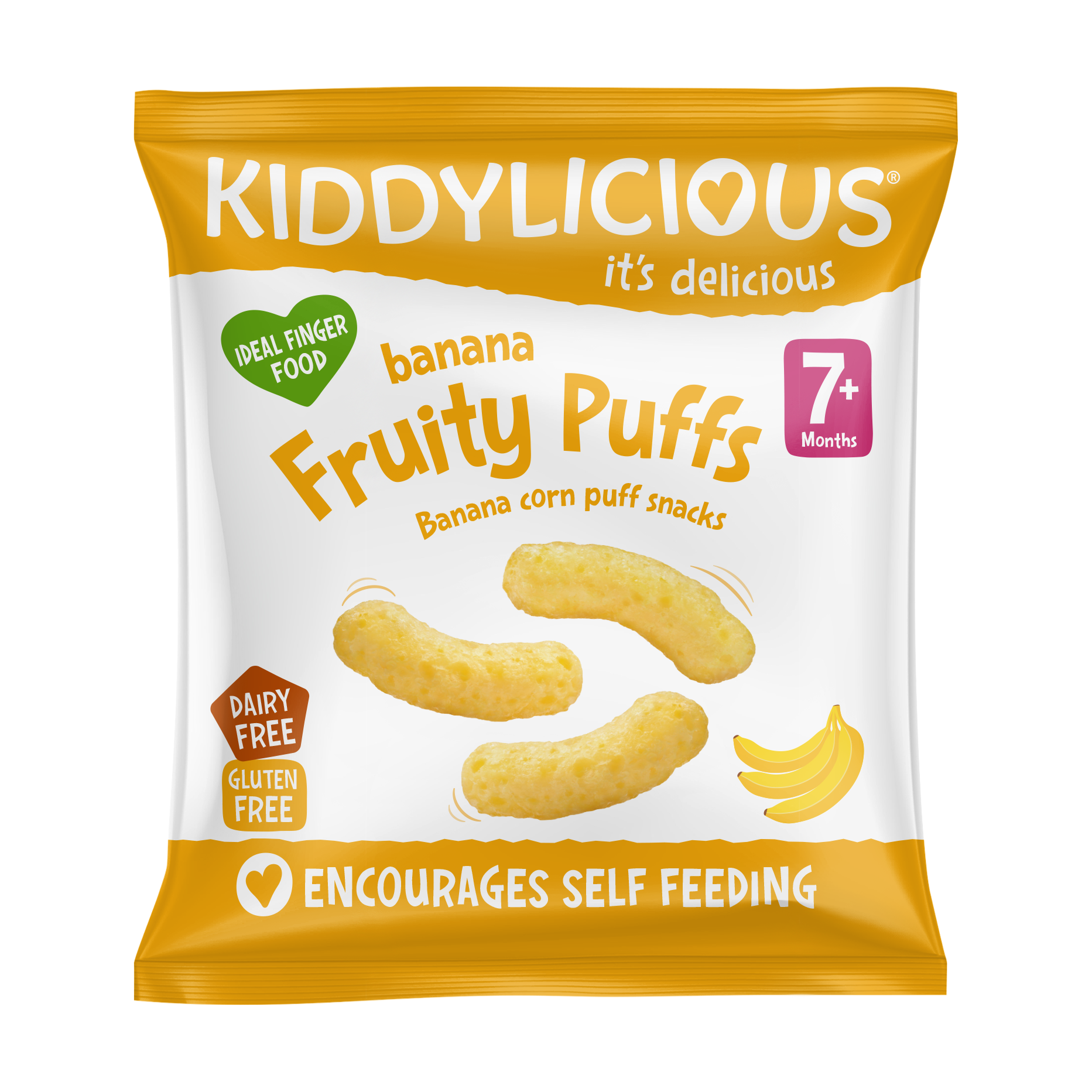 Kiddylicious Fruity Puffs - Banana 10g