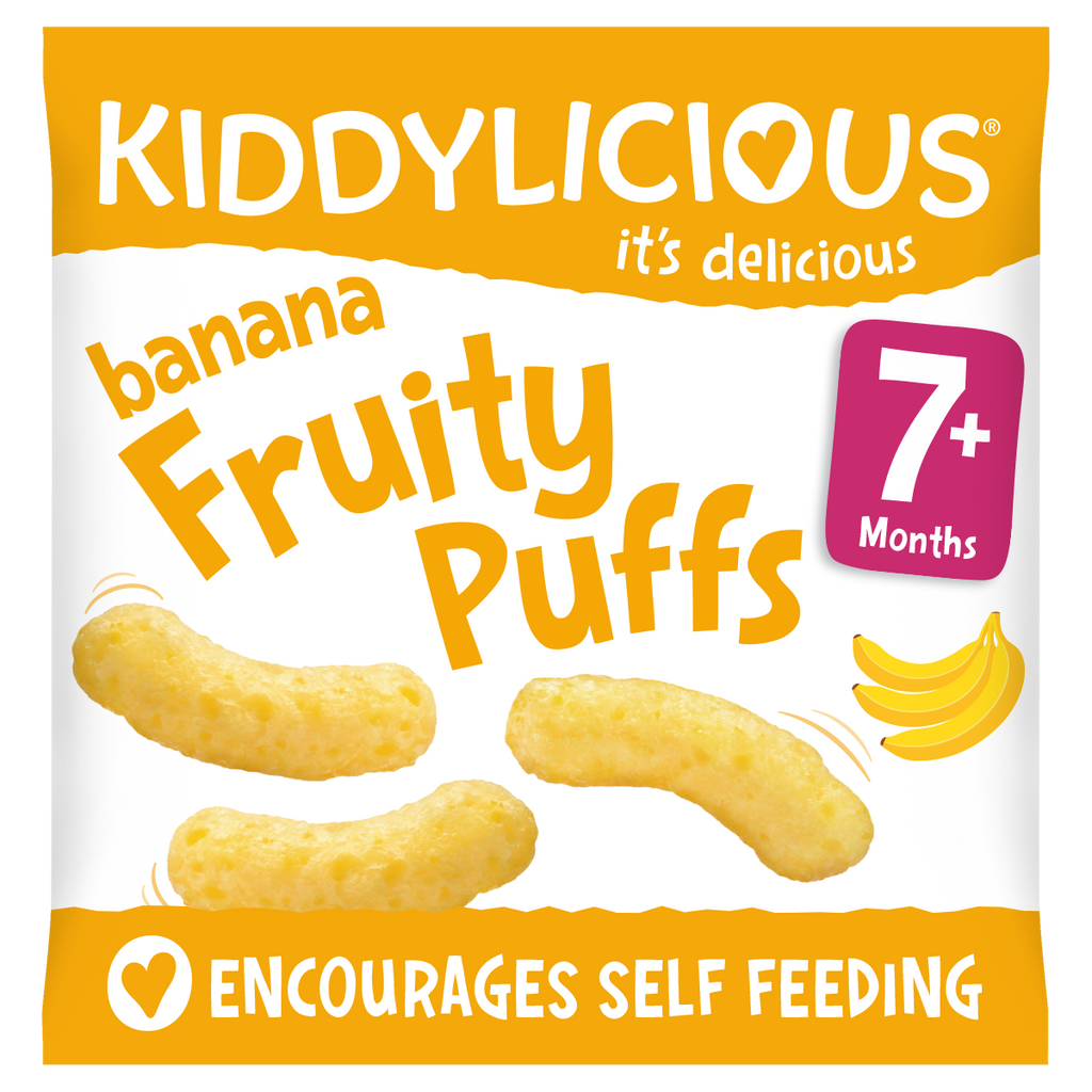 Kiddylicious Fruity Puffs - Banana 10g