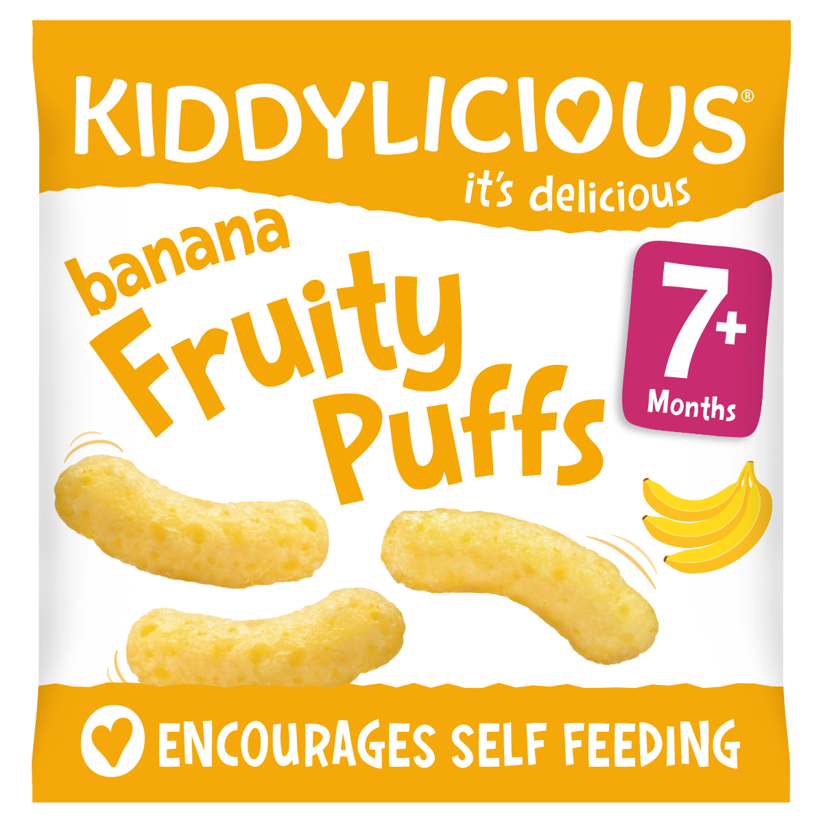 Kiddylicious Fruity Puffs - Banana 10g