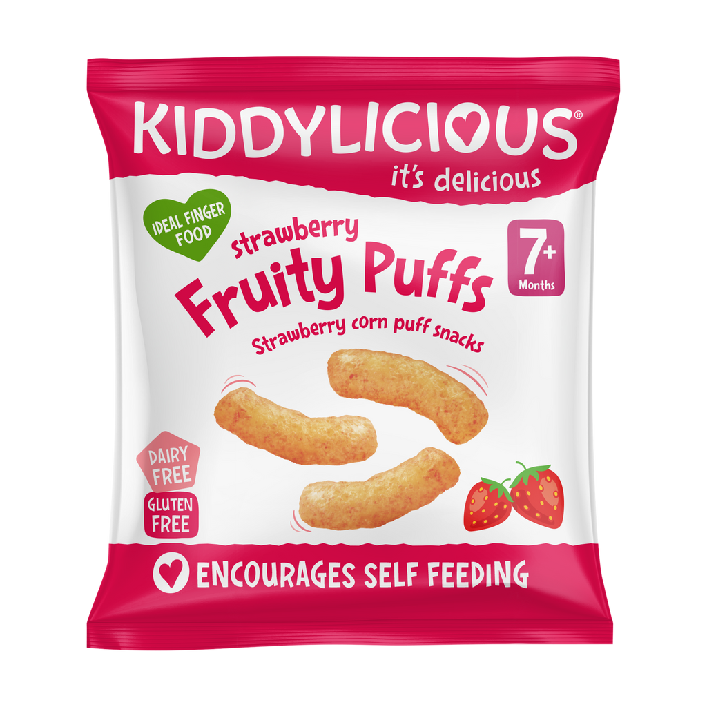 Kiddylicious Fruity Puffs - Strawberry 10g