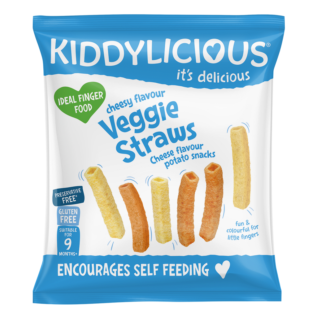 Kiddylicious Cheesy Flavoured Veggie Straws 15g