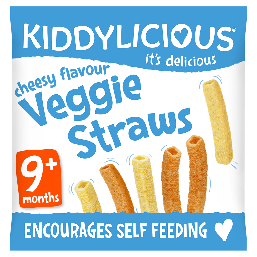 Kiddylicious Cheesy Flavoured Veggie Straws 15g