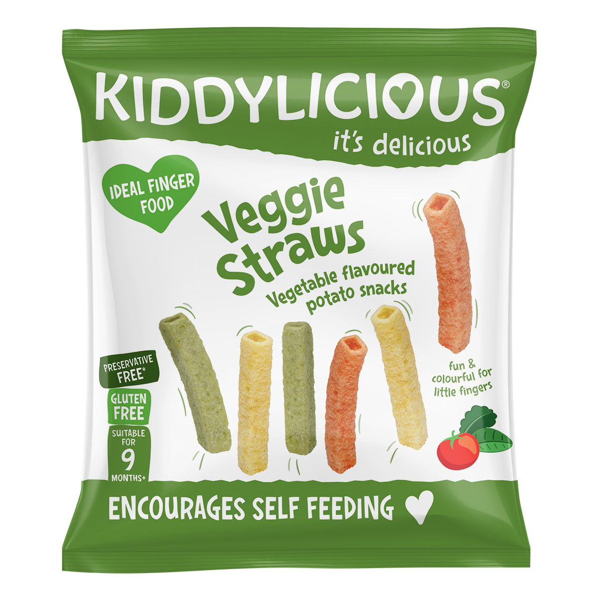 Kiddylicious Veggie Straws Original Flavoured 15g