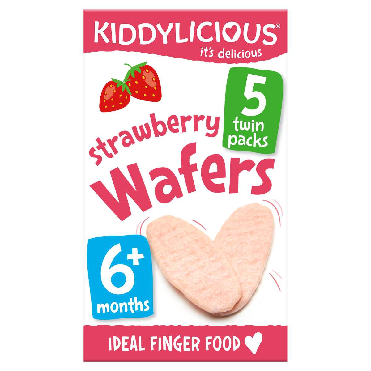 Kiddylicious Mini Wafers Strawberry 20g (5x4g)