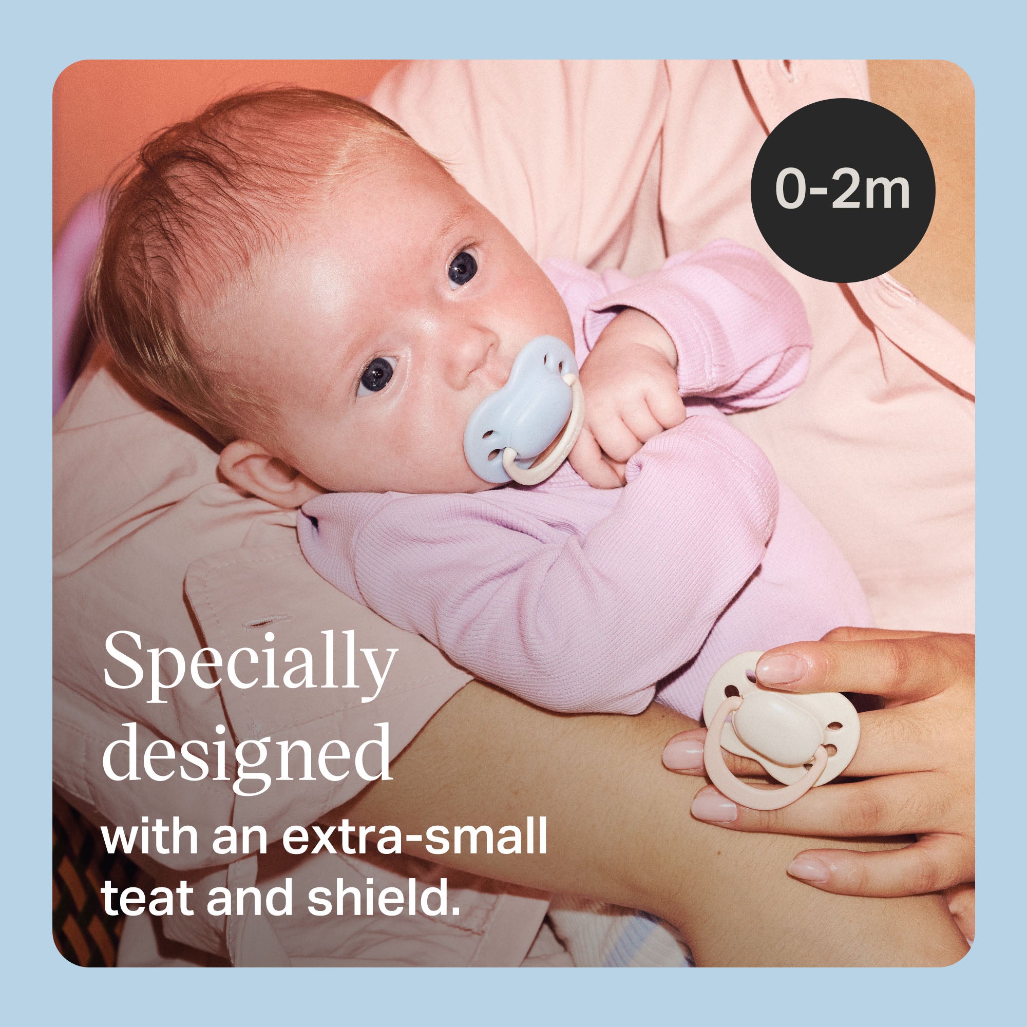Tommee Tippee Newborn Soother 0-2m 2pk - Girl