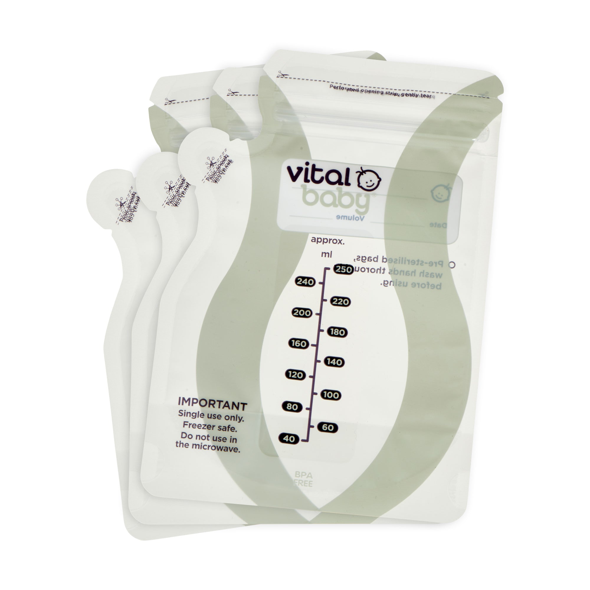 Easy Pour Breast Milk Storage Bags