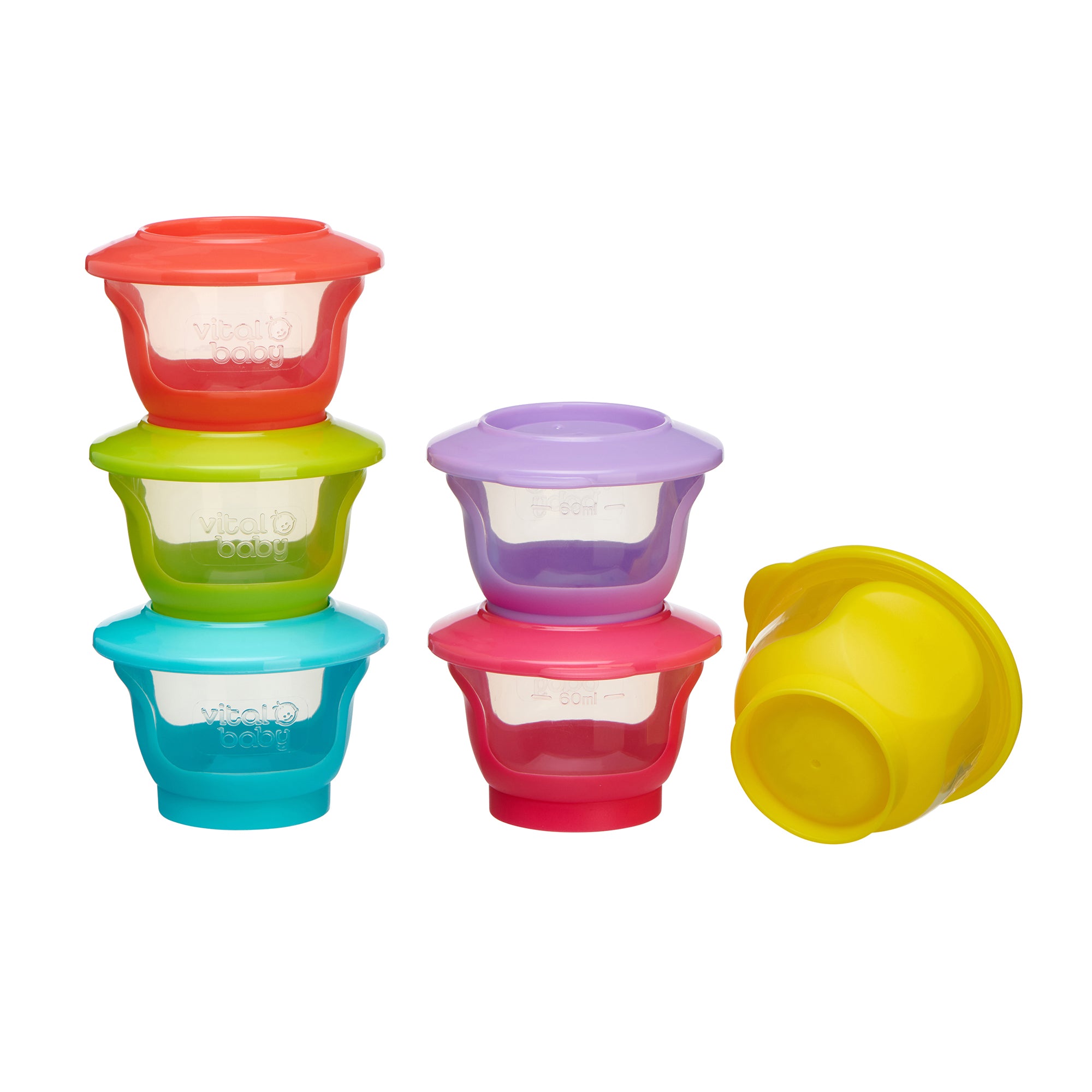 NOURISH Store & Wean Pots 60ml - 6pk