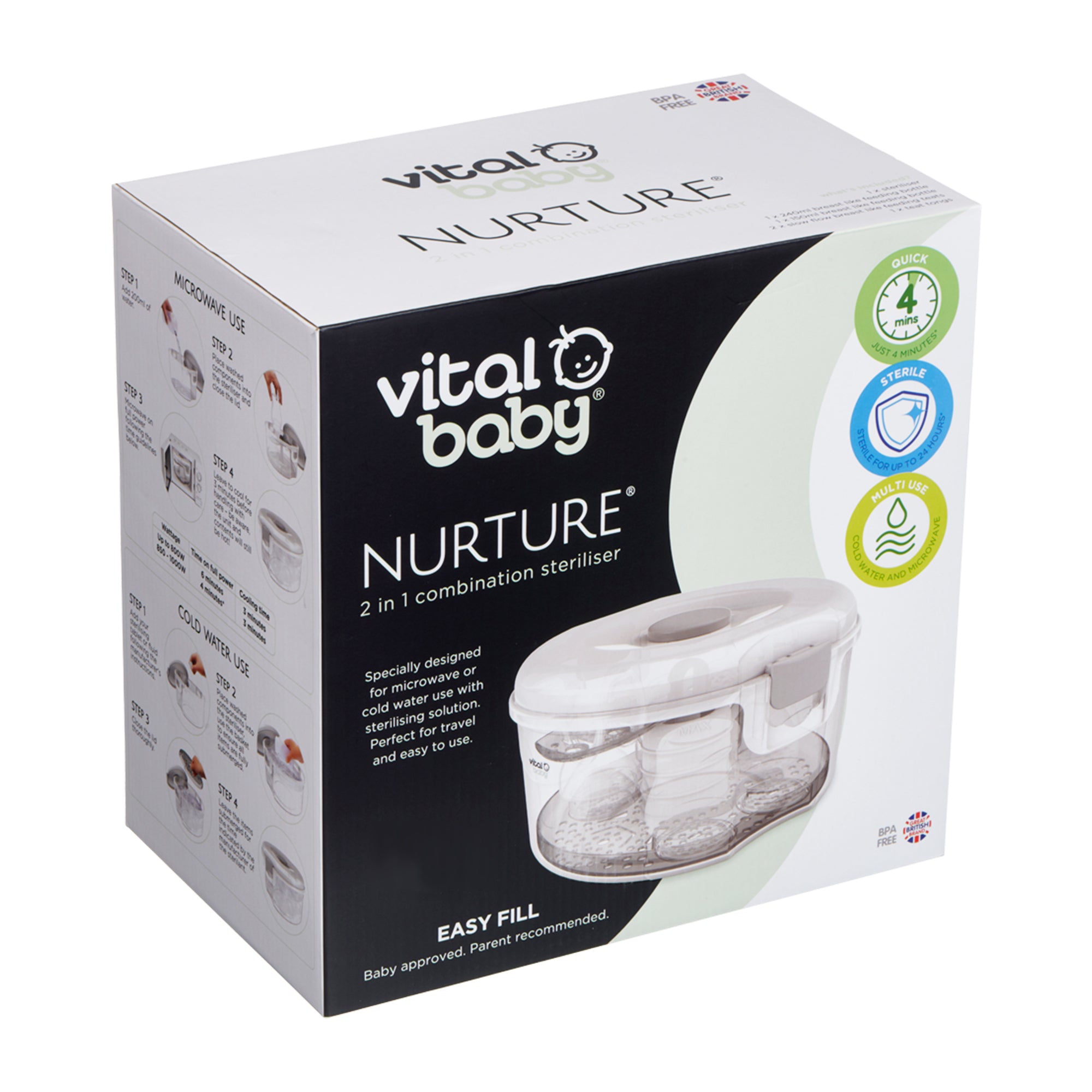 NURTURE 2-in-1 Combination Steriliser