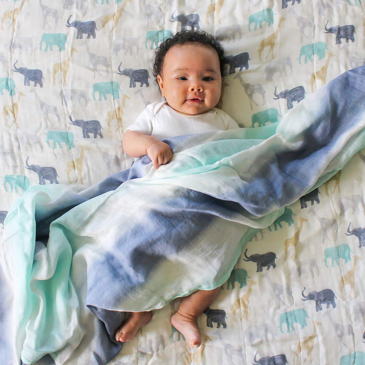 A+A Silky Soft Bamboo Muslin Swaddle - 3pk - Soft Expedition